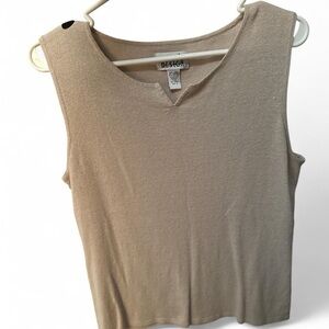 Chico's Tan Sleeveless Tank Top